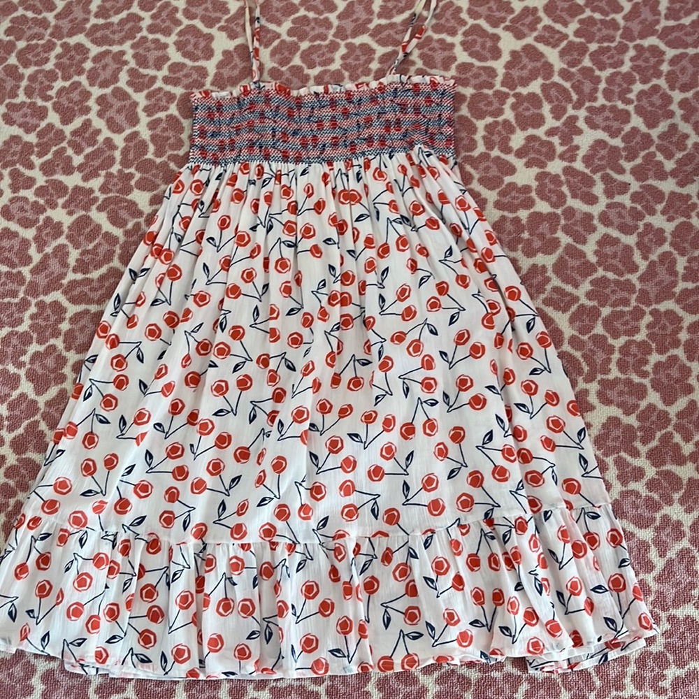Bonpoint smocked cherry print dress